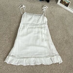 Barely worn white mini dress!
